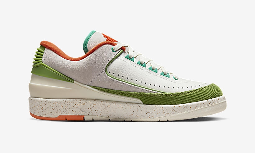 【国内 10/21 発売】Titan × NIKE WMNS AIR JORDAN 2 LOW “White/Green/Orange” (タイタン ナイキ ウィメンズ エア ジョーダン 2 ロー “ホワイト/グリーン/オレンジ”) [DV6206-183]