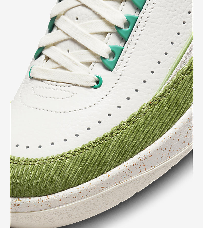 【国内 10/21 発売】Titan × NIKE WMNS AIR JORDAN 2 LOW “White/Green/Orange” (タイタン ナイキ ウィメンズ エア ジョーダン 2 ロー “ホワイト/グリーン/オレンジ”) [DV6206-183]