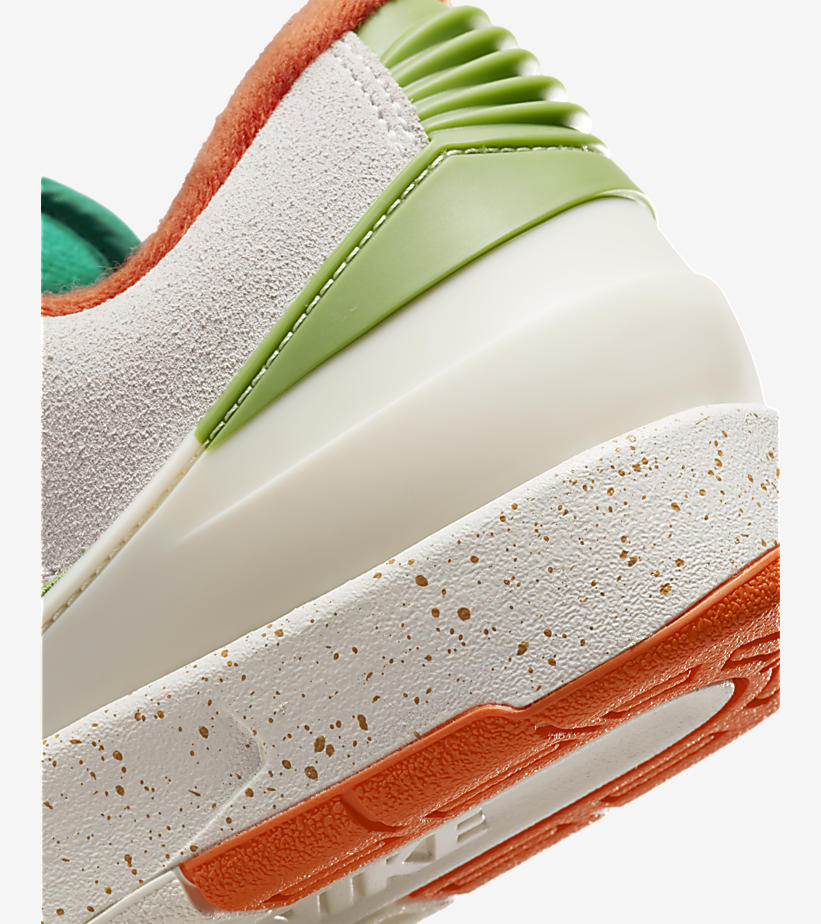 【国内 10/21 発売】Titan × NIKE WMNS AIR JORDAN 2 LOW “White/Green/Orange” (タイタン ナイキ ウィメンズ エア ジョーダン 2 ロー “ホワイト/グリーン/オレンジ”) [DV6206-183]