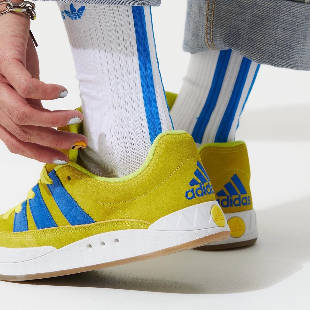 【近日発売】adidas ADIMATIC “Bright yellow” (アディダス アディマティック “ブライトイエロー”)