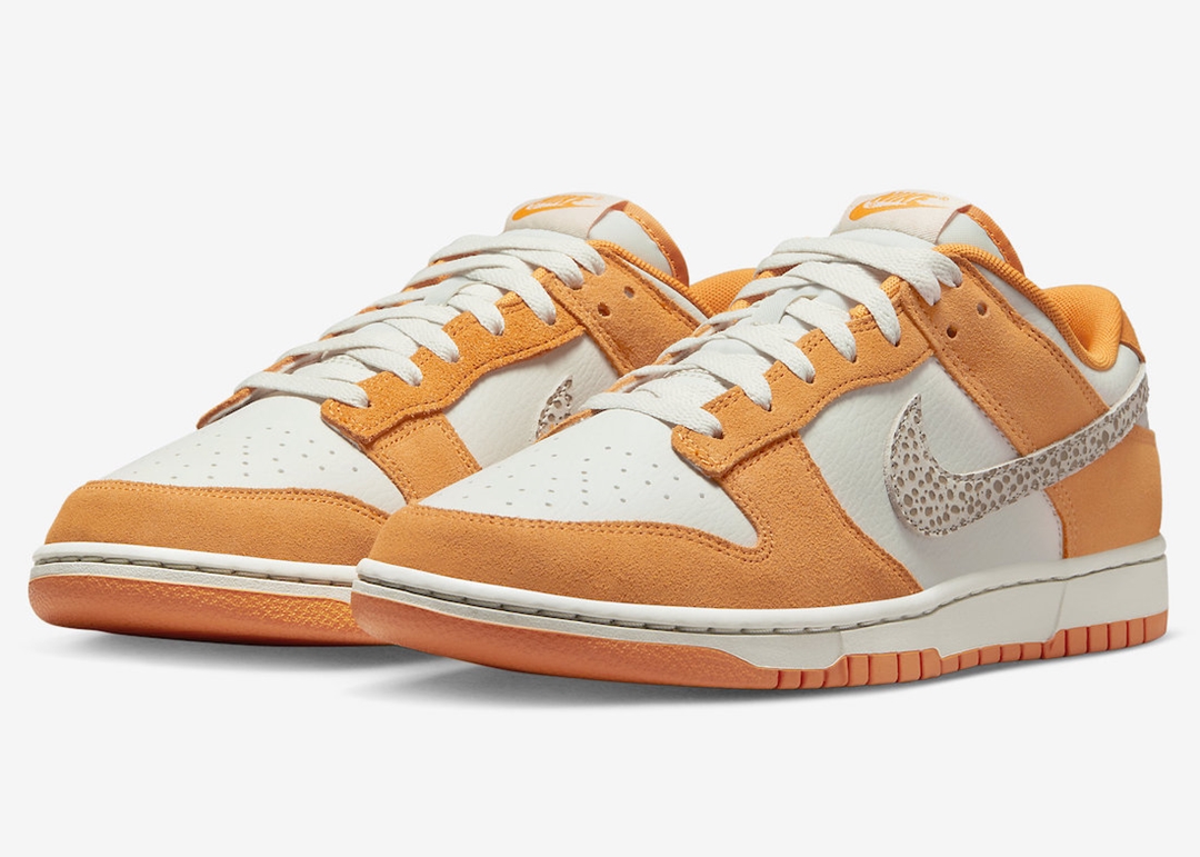 【国内 11/12 発売】ナイキ ダンク ロー “サファリスウッシュ/ホワイト/オレンジ” (NIKE DUNK LOW “Safari Swoosh/White/Orange”) [DR0156-800]