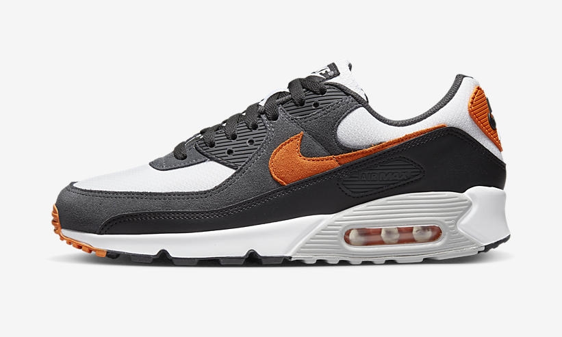 2022年 発売予定！ナイキ エア マックス 90 “ホワイト/チャコール/オレンジ” (NIKE AIR MAX 90 “White/Charcoal/Orange”) [DM0029-101]