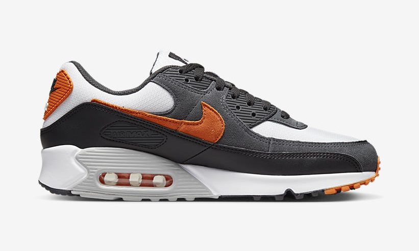 2022年 発売予定！ナイキ エア マックス 90 “ホワイト/チャコール/オレンジ” (NIKE AIR MAX 90 “White/Charcoal/Orange”) [DM0029-101]