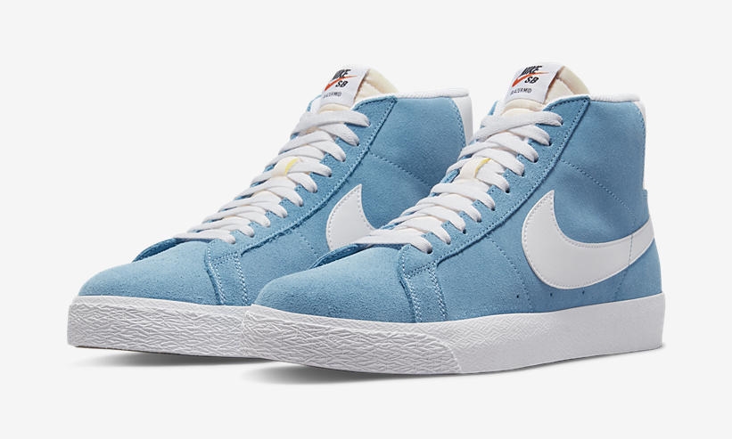 海外発売！ナイキ SB ズーム ブレーザー ミッド “セルリアン/ホワイト” (NIKE SB ZOOM BLAZER MID “Cerulean/White”) [864349-404]