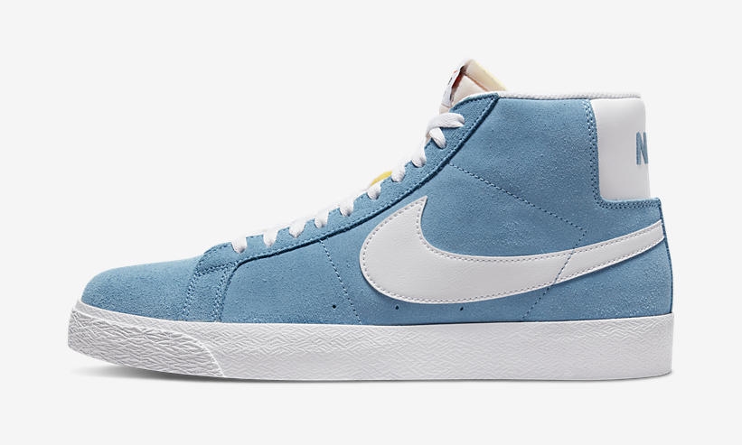 海外発売！ナイキ SB ズーム ブレーザー ミッド “セルリアン/ホワイト” (NIKE SB ZOOM BLAZER MID “Cerulean/White”) [864349-404]