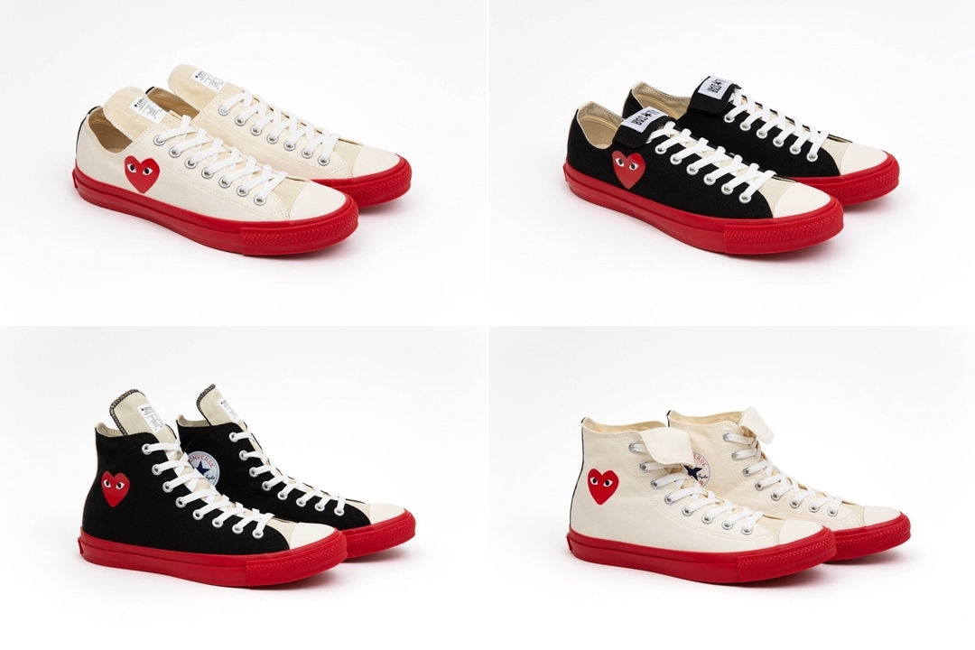 プレイ・コム デ ギャルソン × コンバース 反転シュータン が7/6 発売 (PLAY COMME des GARCONS CONVERSE)