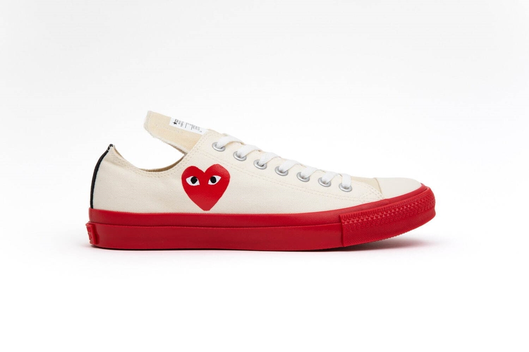 プレイ・コム デ ギャルソン × コンバース 反転シュータン が7/6 発売 (PLAY COMME des GARCONS CONVERSE)