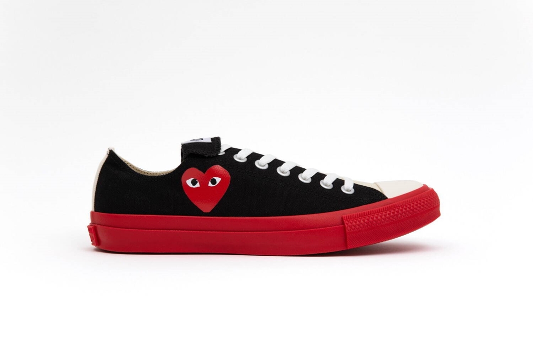 プレイ・コム デ ギャルソン × コンバース 反転シュータン が7/6 発売 (PLAY COMME des GARCONS CONVERSE)