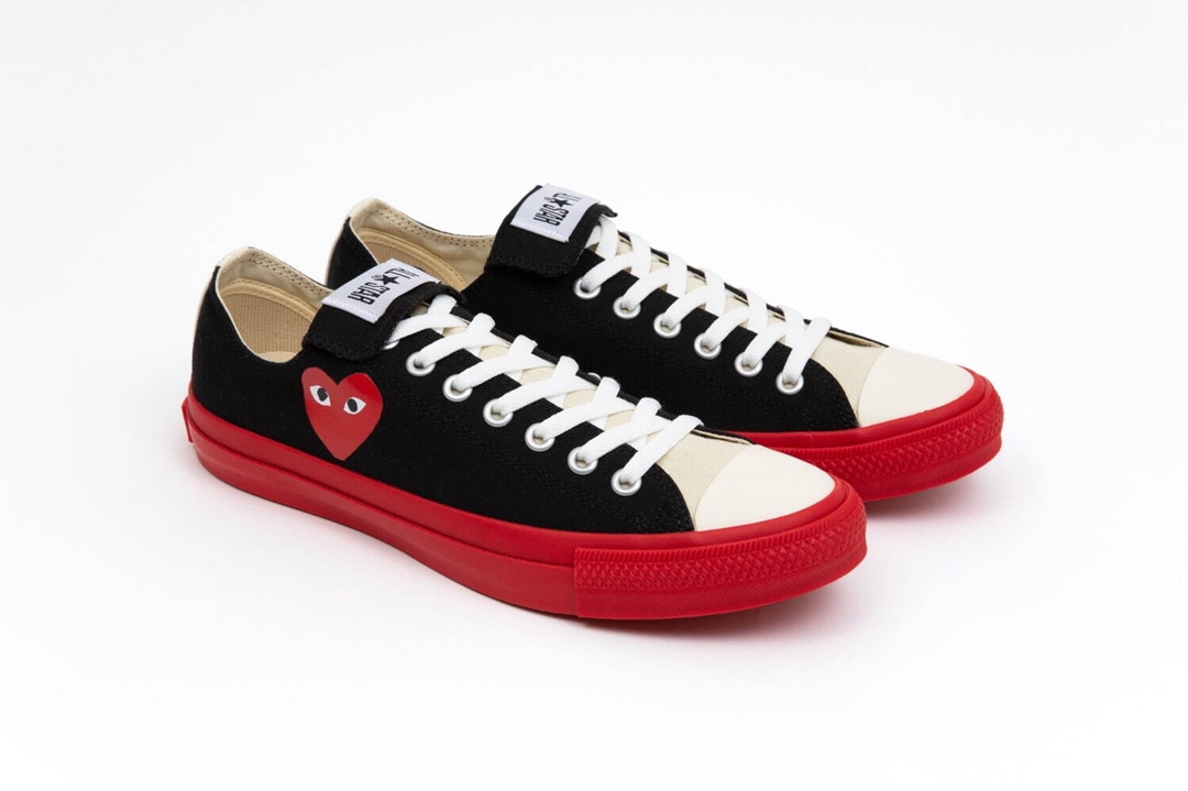 プレイ・コム デ ギャルソン × コンバース 反転シュータン が7/6 発売 (PLAY COMME des GARCONS CONVERSE)