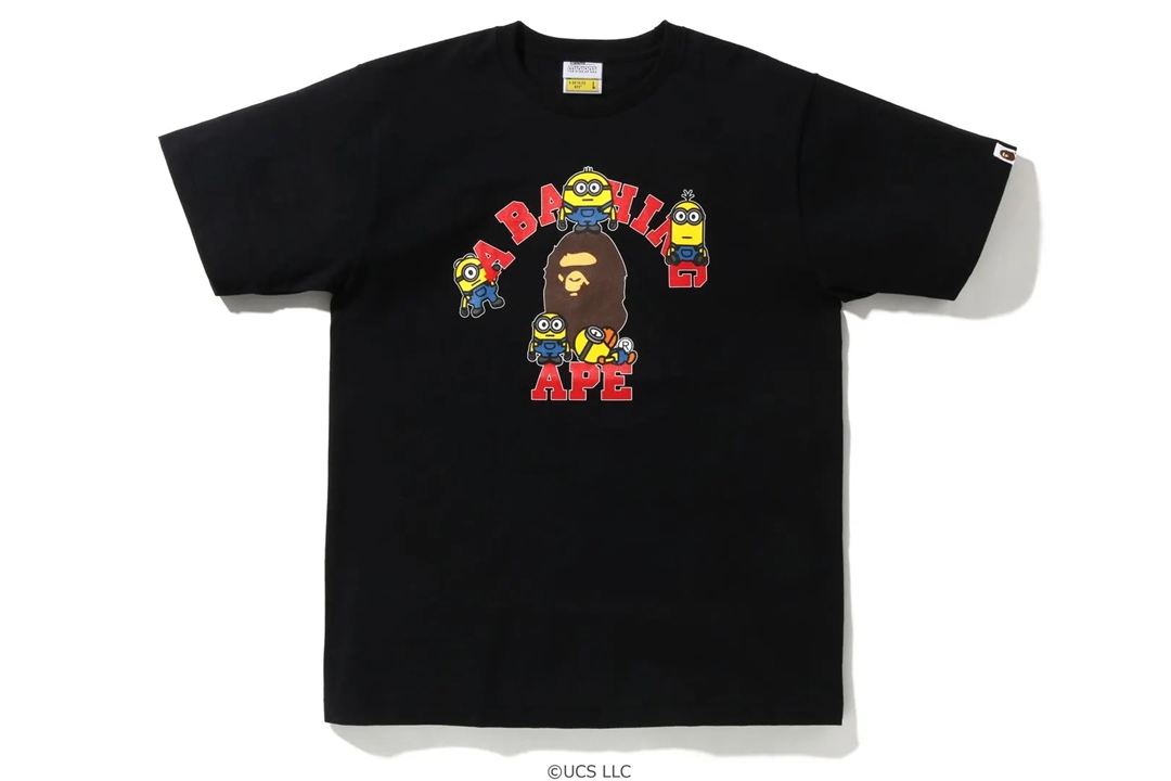 映画「ミニオンズ フィーバー」の公開を祝したA BATHING APE x Minions 最新コラボが7/9 発売 (ア ベイシング エイプ ミニオンズ)