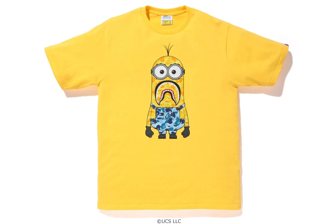 映画「ミニオンズ フィーバー」の公開を祝したA BATHING APE x Minions 最新コラボが7/9 発売 (ア ベイシング エイプ ミニオンズ)