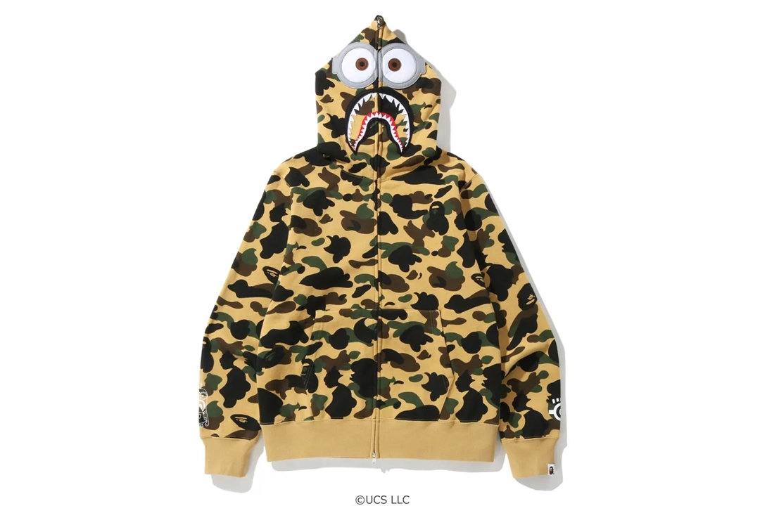 映画「ミニオンズ フィーバー」の公開を祝したA BATHING APE x Minions 最新コラボが7/9 発売 (ア ベイシング エイプ ミニオンズ)