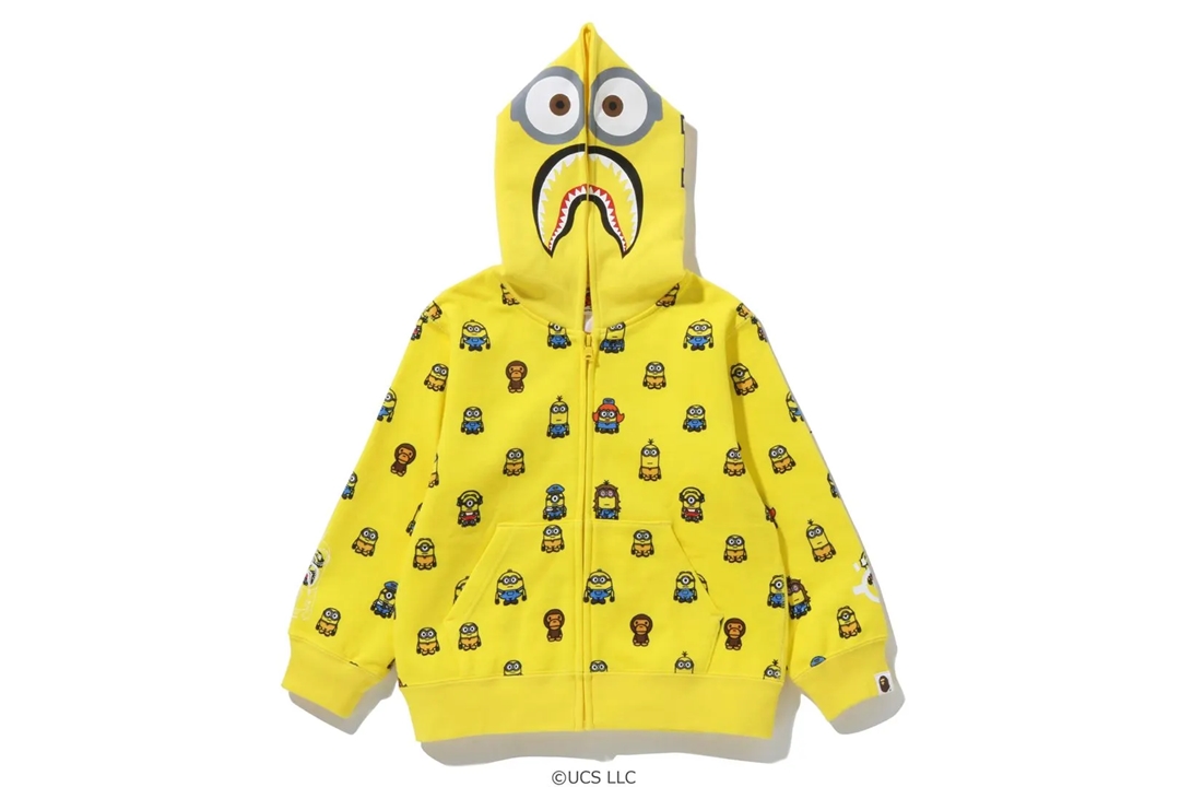 映画「ミニオンズ フィーバー」の公開を祝したA BATHING APE x Minions 最新コラボが7/9 発売 (ア ベイシング エイプ ミニオンズ)