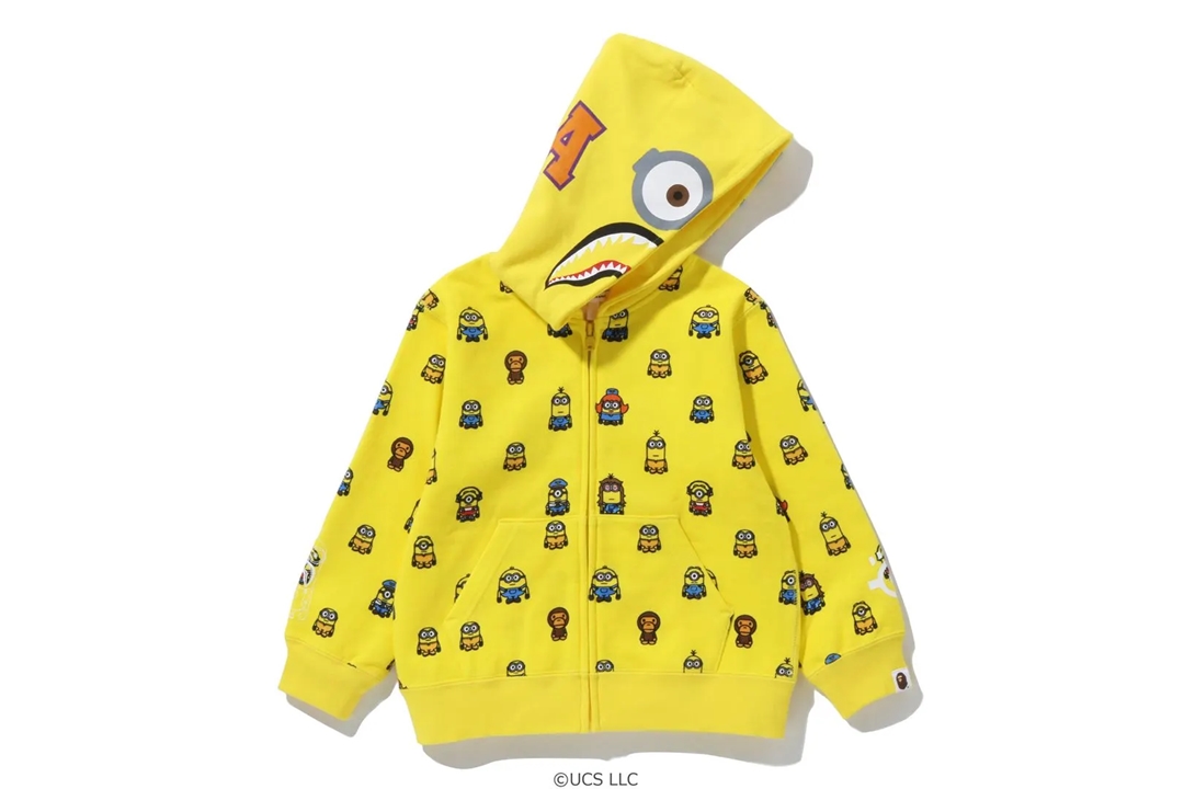 映画「ミニオンズ フィーバー」の公開を祝したA BATHING APE x Minions 最新コラボが7/9 発売 (ア ベイシング エイプ ミニオンズ)