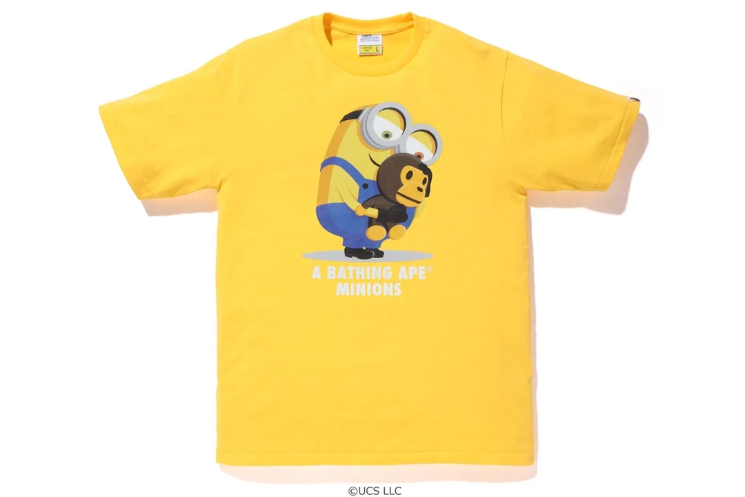 映画「ミニオンズ フィーバー」の公開を祝したA BATHING APE x Minions 最新コラボが7/9 発売 (ア ベイシング エイプ ミニオンズ)