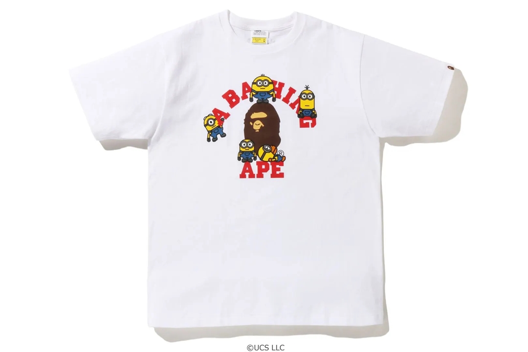 映画「ミニオンズ フィーバー」の公開を祝したA BATHING APE x Minions 最新コラボが7/9 発売 (ア ベイシング エイプ ミニオンズ)