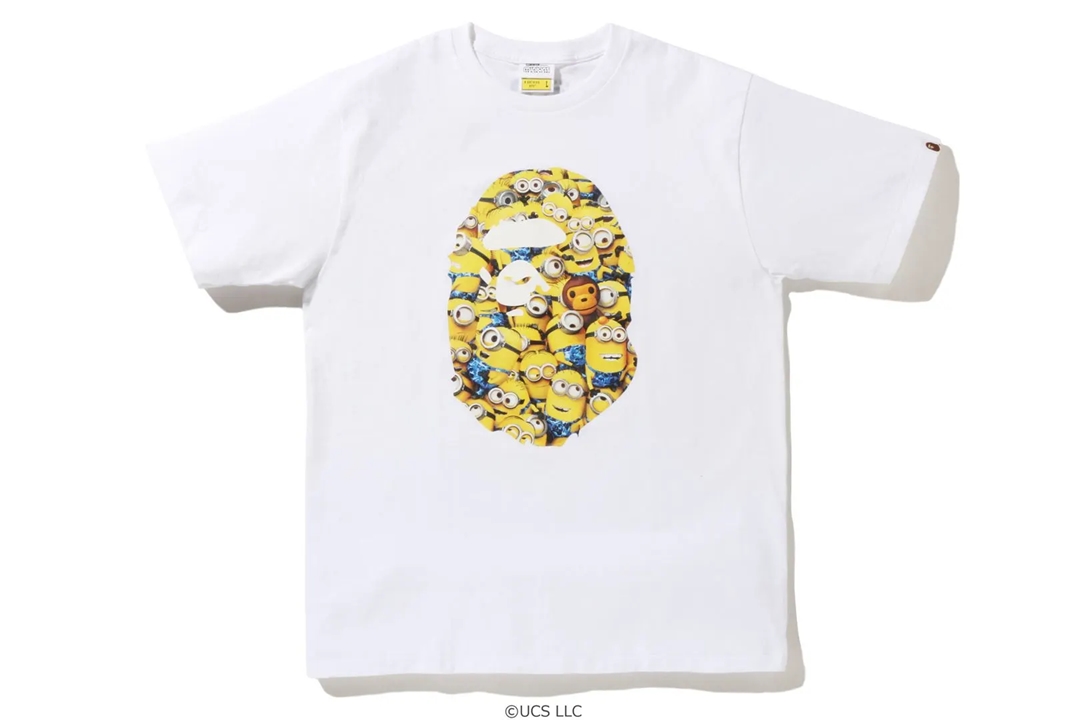 映画「ミニオンズ フィーバー」の公開を祝したA BATHING APE x Minions 最新コラボが7/9 発売 (ア ベイシング エイプ ミニオンズ)