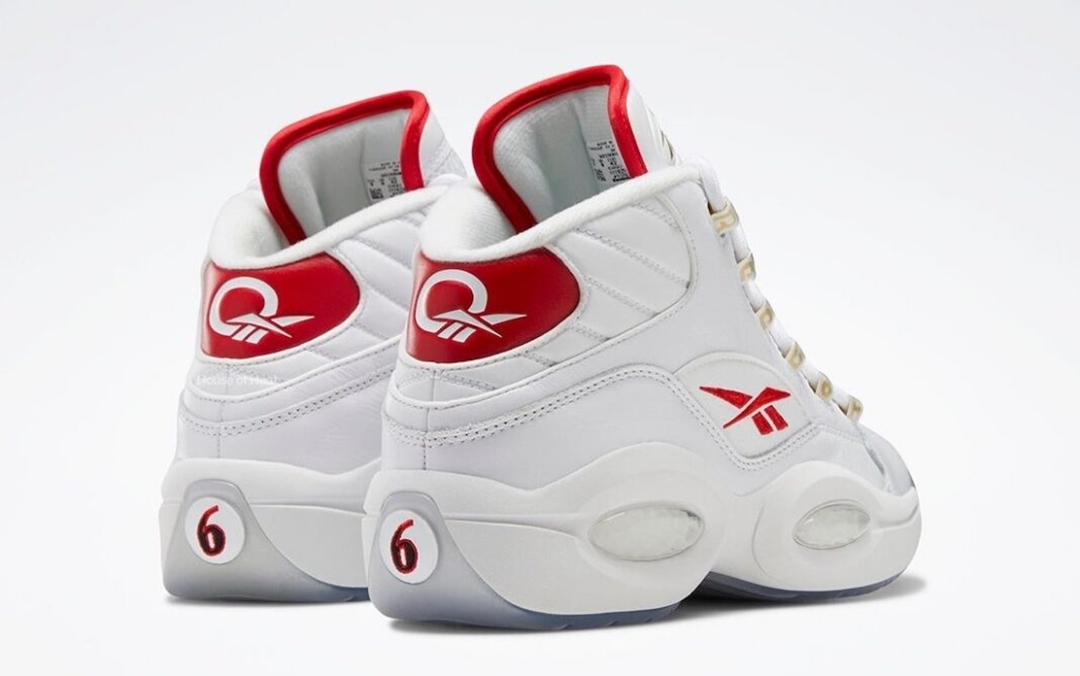 7/22 発売予定！REEBOK QUESTION MID “Dr. J” (リーボック クエスチョン ミッド “フットウェアホワイト/ベクターレッド”) [GX0230]