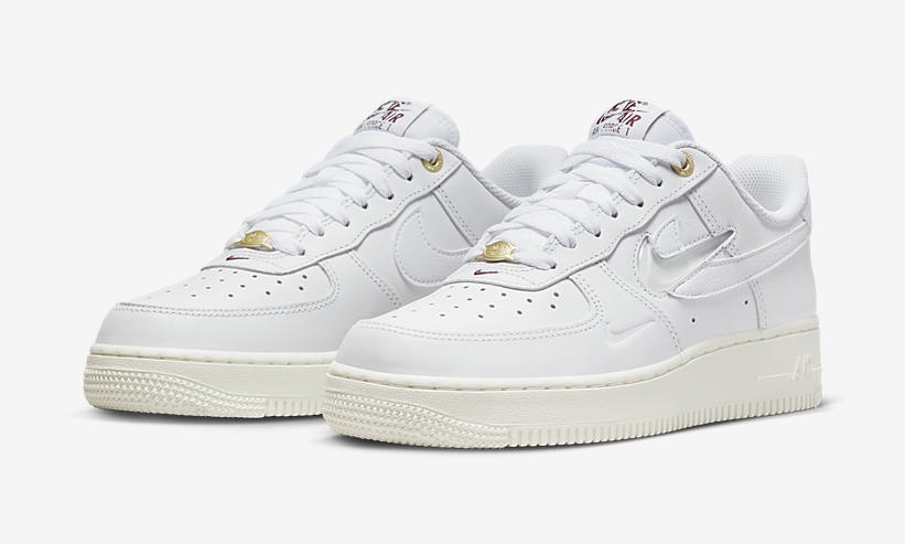 2022年 発売予定！ナイキ エア フォース 1 ロー “ジュエルダブルスウッシュ/ホワイト” (NIKE AIR FORCE 1 LOW “Jewel Double Swoosh/White”) [DZ5616-100]