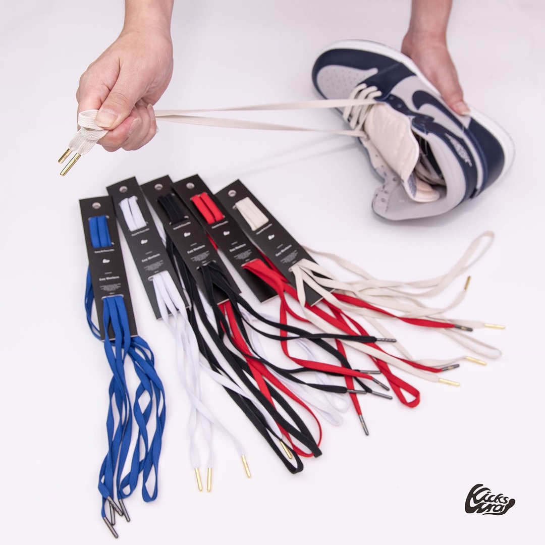 KicksWrapから脱ぎ履きし易いゴム製シューレース「Easy Shoelaces」が7月中旬発売 (キックスラップ)