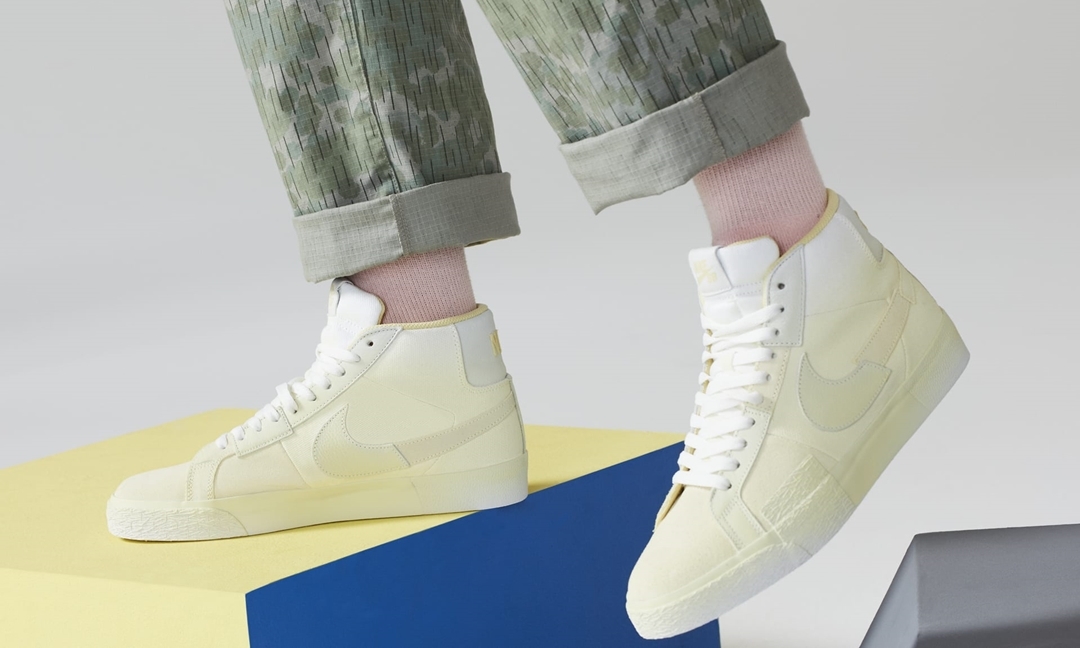 海外発売！ナイキ SB ズーム ブレーザー ミッド プレミアム "レモンウォッシュ" (NIKE SB ZOOM BLAZER MID PREMIUM "Lemon Wash") [DR9087-700]