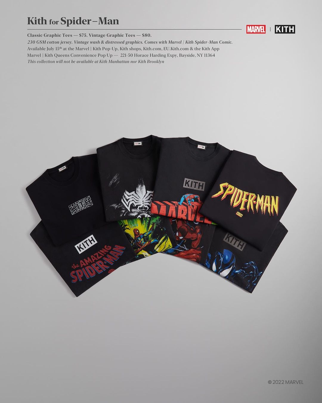 【7/11、7/15 発売】KITH × MARVEL THE AMAZING SPIDER-MAN (キス マーベル アメイジング・スパイダーマン)