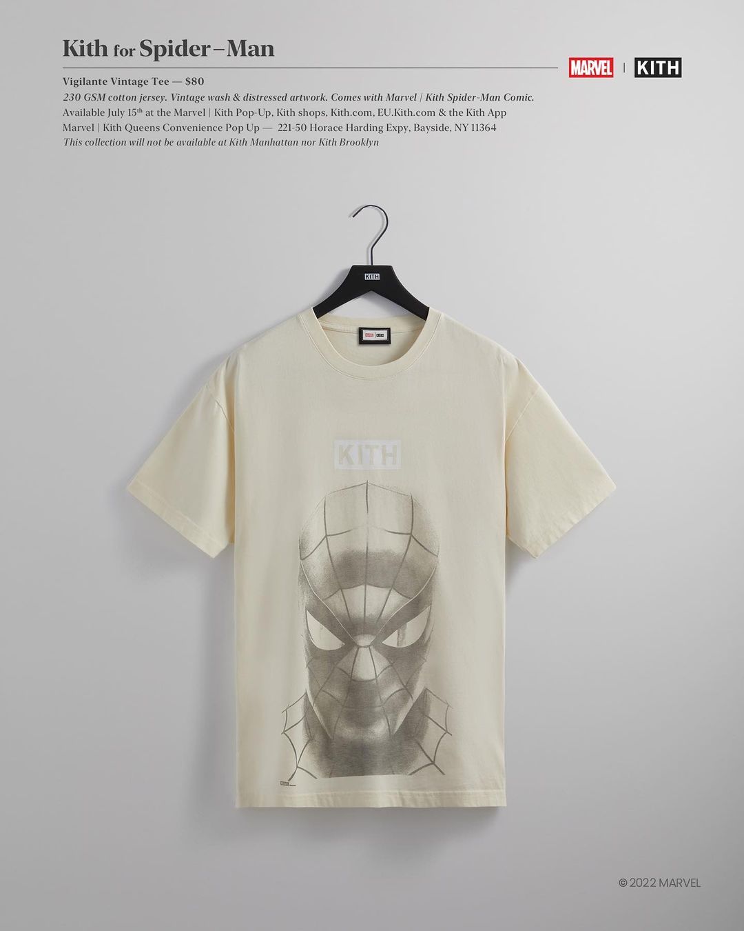 【7/11、7/15 発売】KITH × MARVEL THE AMAZING SPIDER-MAN (キス マーベル アメイジング・スパイダーマン)