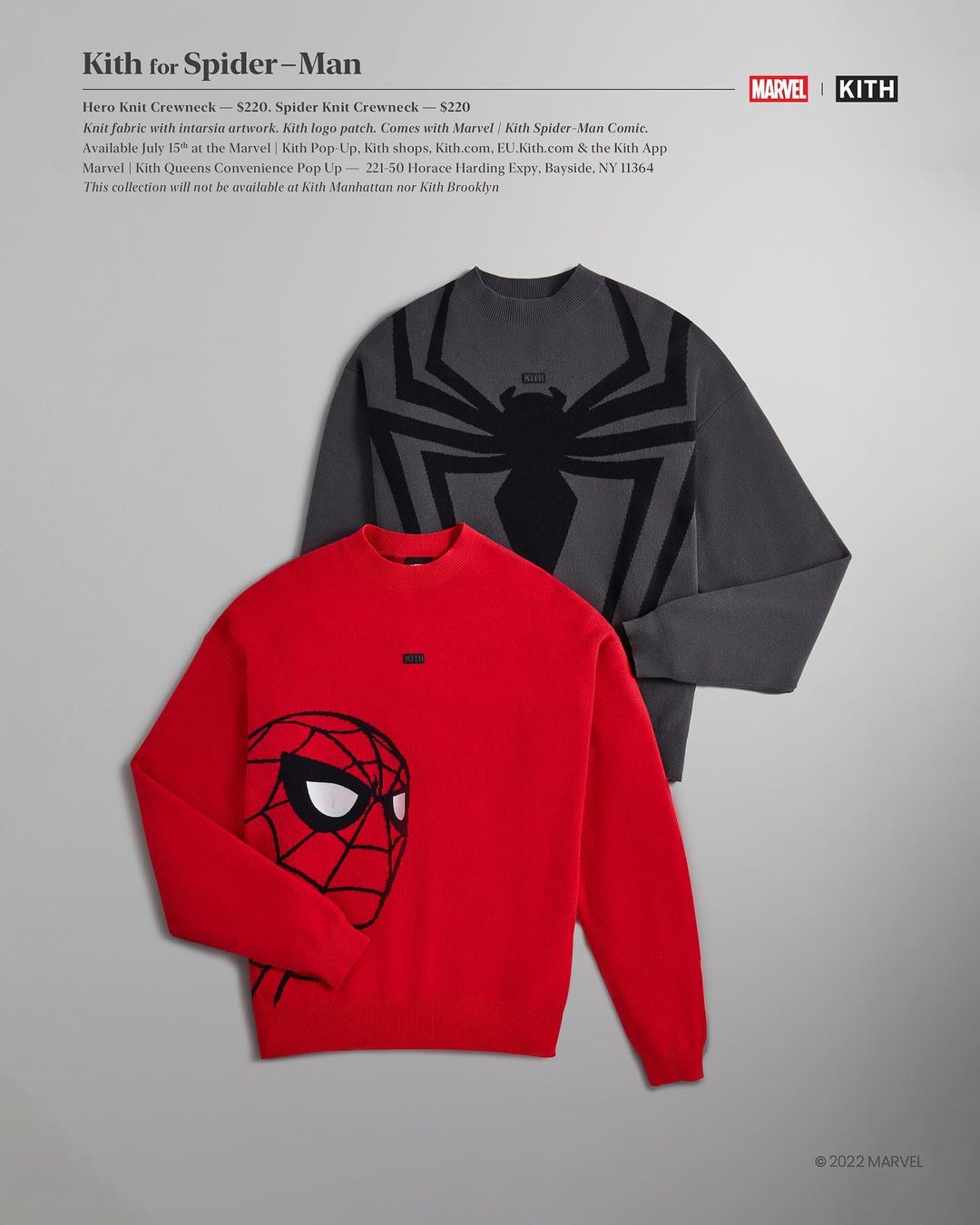 【7/11、7/15 発売】KITH × MARVEL THE AMAZING SPIDER-MAN (キス マーベル アメイジング・スパイダーマン)