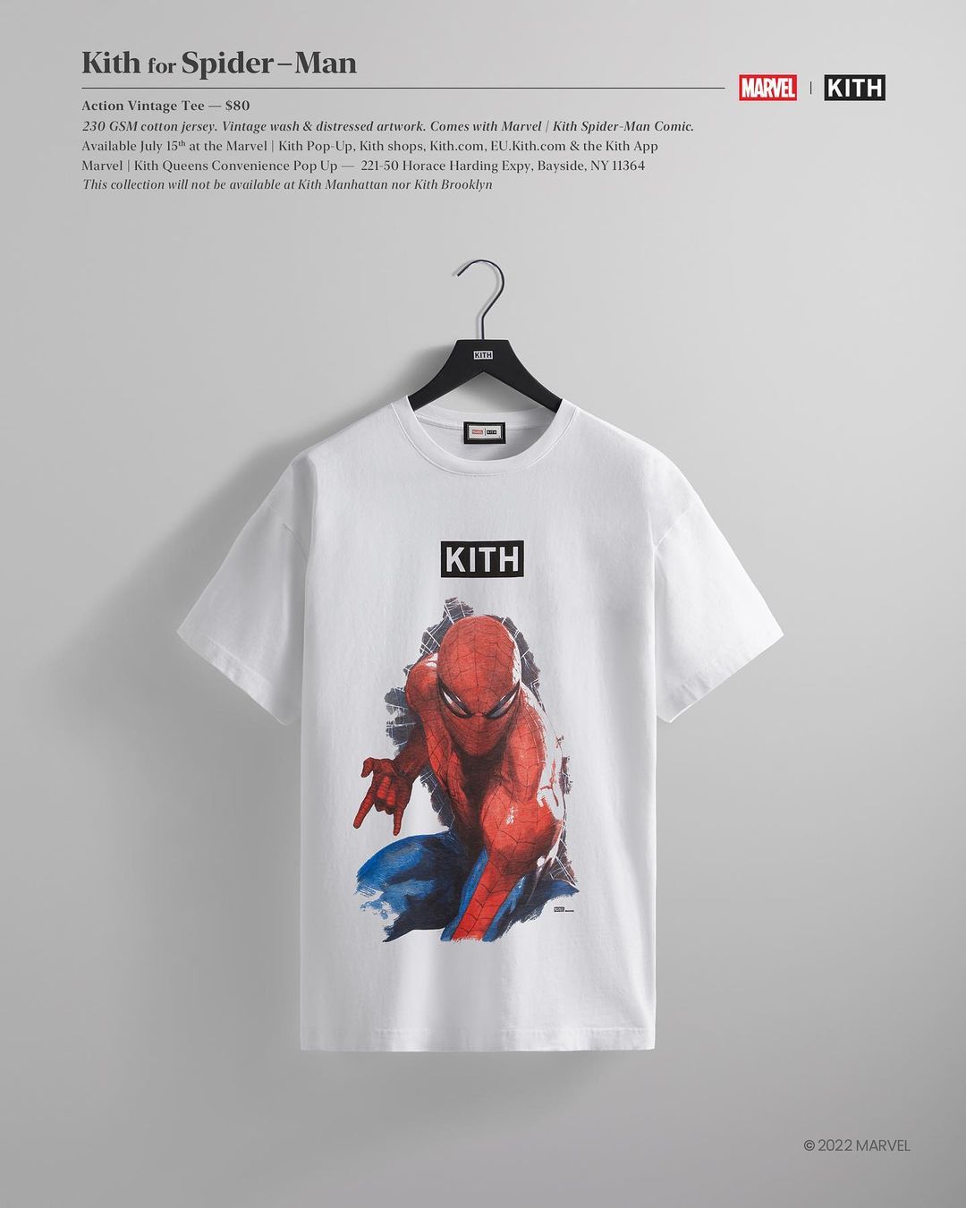 【7/11、7/15 発売】KITH × MARVEL THE AMAZING SPIDER-MAN (キス マーベル アメイジング・スパイダーマン)