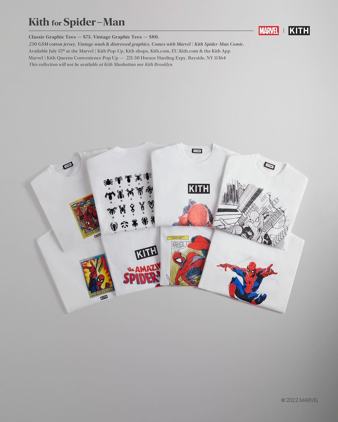 【7/11、7/15 発売】KITH × MARVEL THE AMAZING SPIDER-MAN (キス マーベル アメイジング・スパイダーマン)