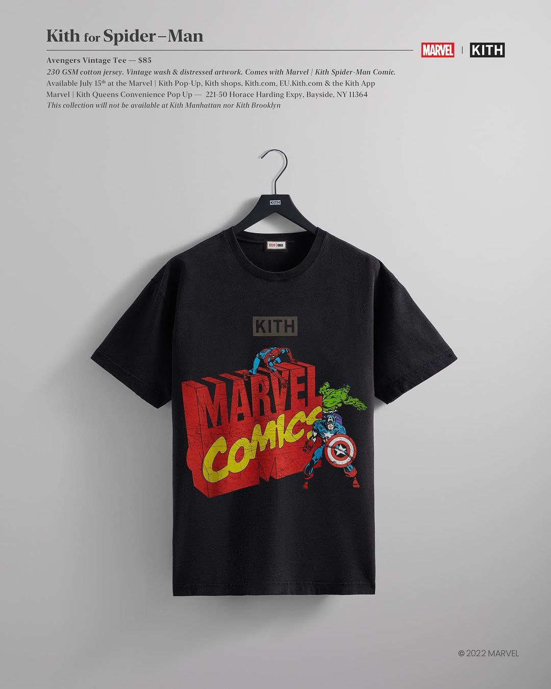 【7/11、7/15 発売】KITH × MARVEL THE AMAZING SPIDER-MAN (キス マーベル アメイジング・スパイダーマン)