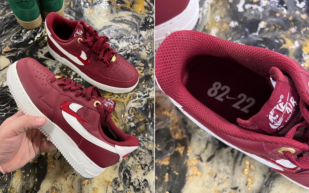 2022年 発売予定！ナイキ エア フォース 1 ロー “ジュエルダブルスウッシュ/レッド” (NIKE AIR FORCE 1 LOW “Jewel Double Swoosh/Red”) [DZ5616-600]