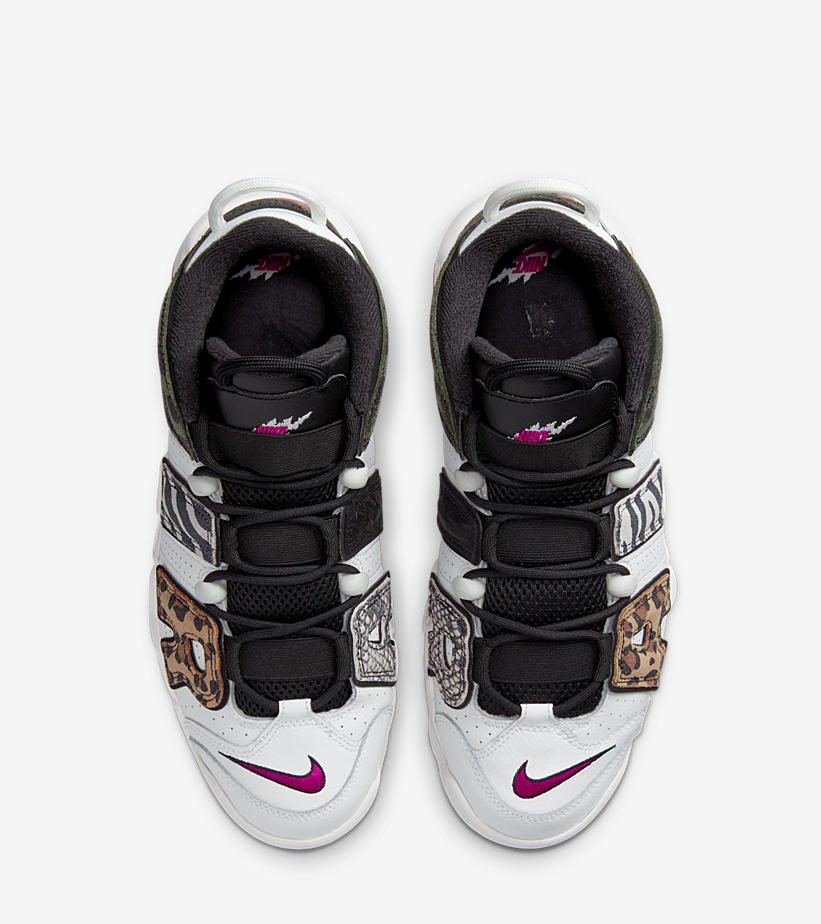 【国内 11/16 発売】ナイキ エア モア アップテンポ “アニマル/ホワイト/ブラック” (NIKE AIR MORE UPTEMPO “Animal/White/Black”) [DZ4838-100]