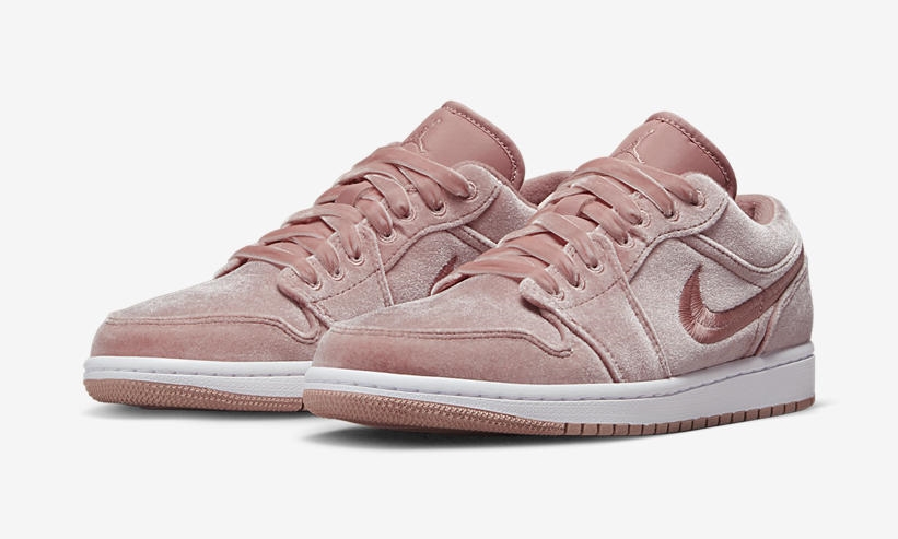 【国内 10/11 発売】ナイキ エア ジョーダン 1 ロー “ベロア/ピンク” (NIKE AIR JORDAN 1 LOW “Velour/Pink”) [DQ8396-600]