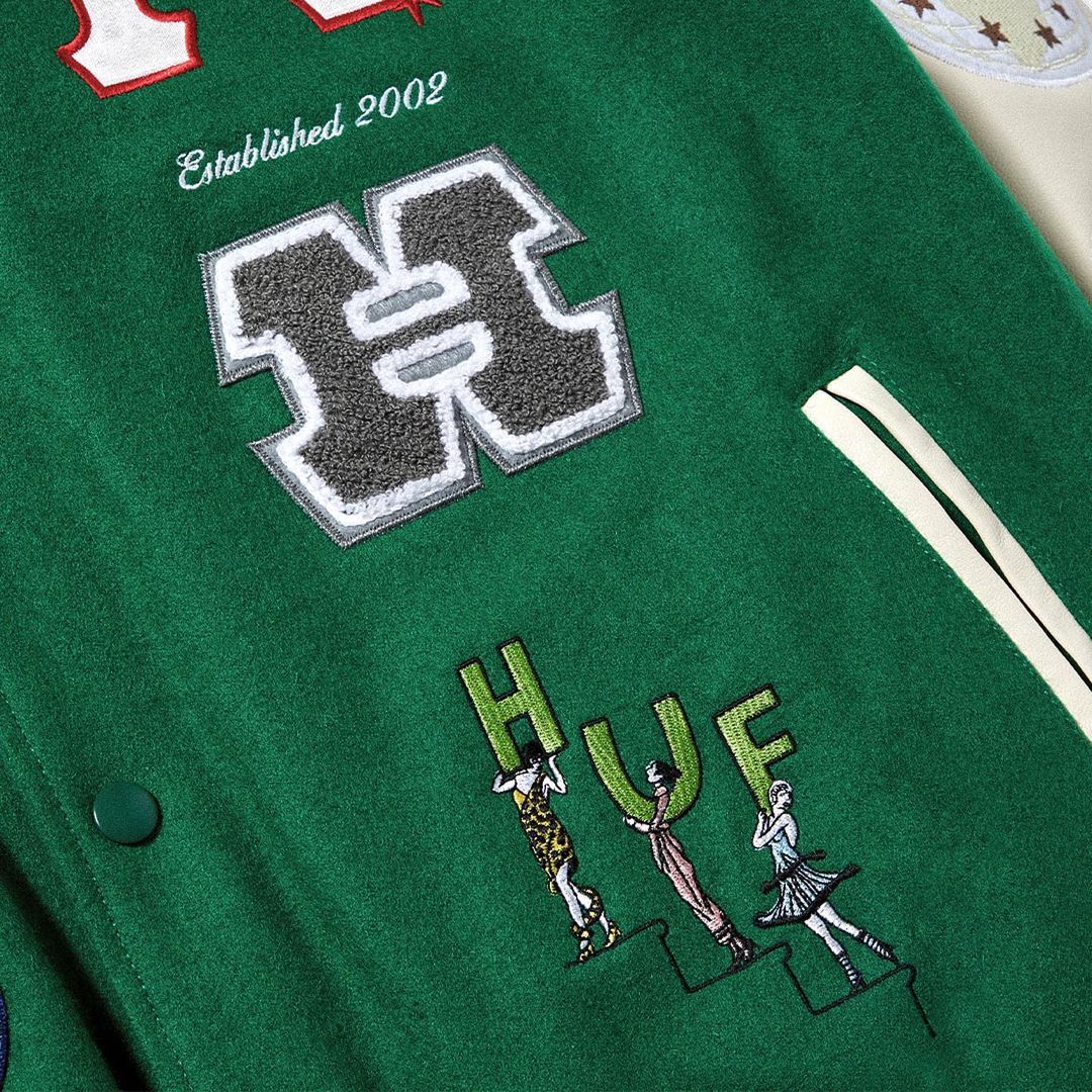 【限定150着】2002年の象徴的なHUFアートワークでデザインされたクラシックHバーシティジャケットが7/14 発売 (ハフ)