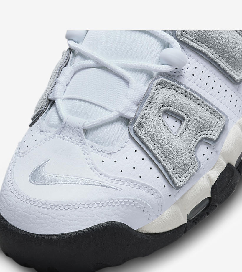 【国内 11/16 発売】ナイキ エア モア アップテンポ “ホワイト/グレー/ブラック” (NIKE AIR MORE UPTEMPO “White/Grey/Black”) [DZ4516-100]