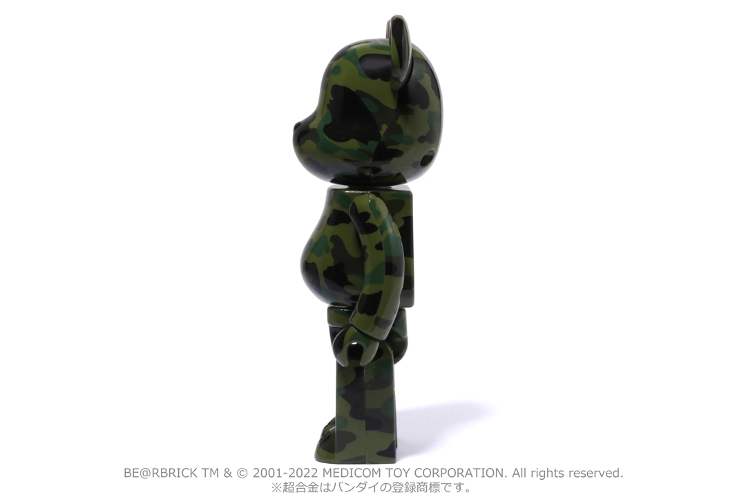 A BATHING APE 超合金 BE@RBRICK 1ST CAMO GREEN / YELLOWが7/16 発売 (ア ベイシング エイプ ベアブリック)