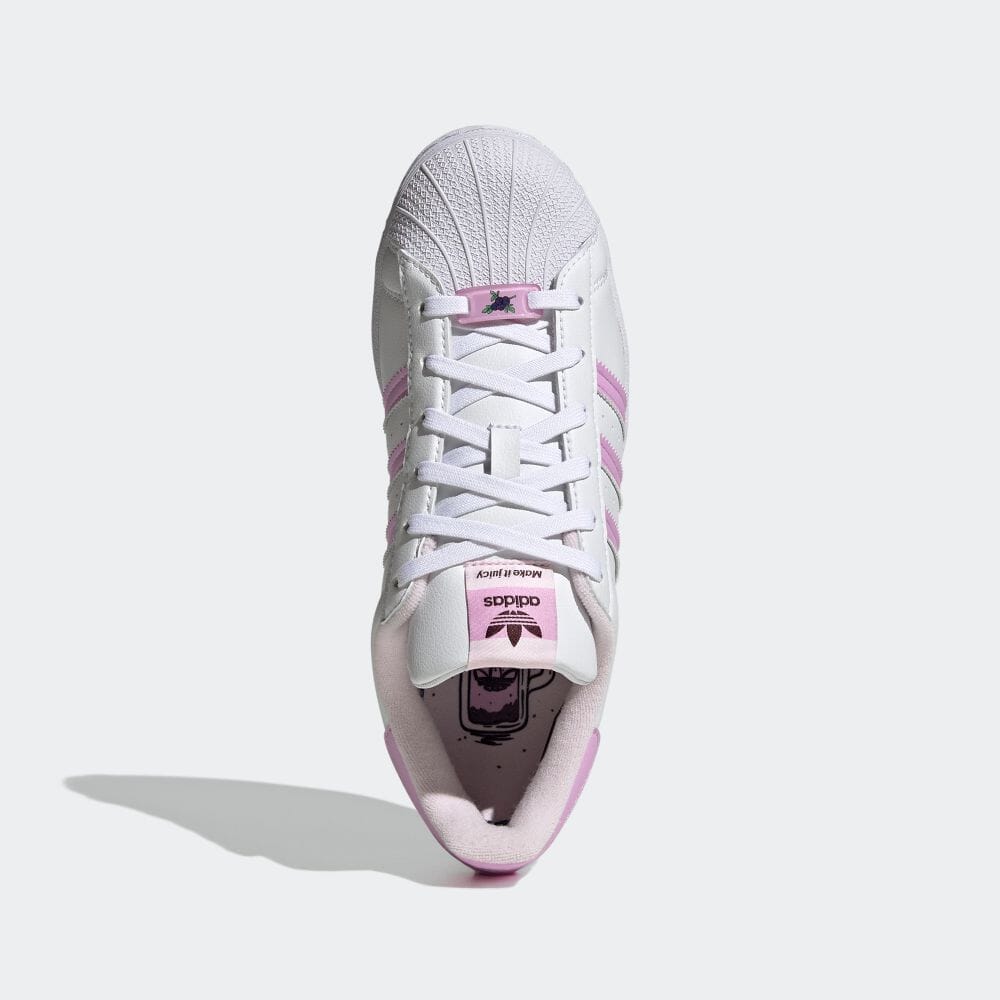 【国内 7/14 発売】adidas Originals SUPERSTAR HER VEGAN “White/Lilac/Pink” (アディダス オリジナルス スーパースター ハー ヴィーガン “ホワイト/ブリスライラック/オールモストピンク”) [GY1900]