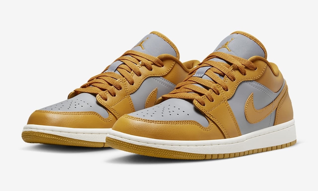 【国内 11/1 発売予定】ナイキ ウィメンズ エア ジョーダン 1 ロー “グレー/カレー” (NIKE WMNS AIR JORDAN 1 LOW “Grey/Curry”) [DC0774-020]