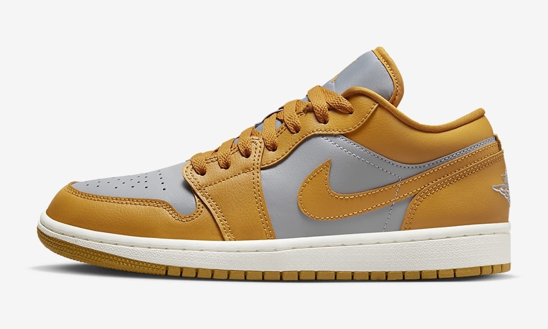 【国内 11/1 発売予定】ナイキ ウィメンズ エア ジョーダン 1 ロー “グレー/カレー” (NIKE WMNS AIR JORDAN 1 LOW “Grey/Curry”) [DC0774-020]