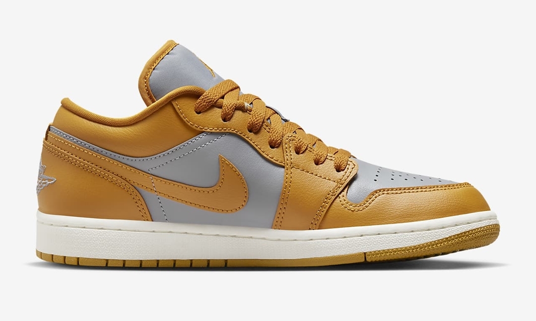 【国内 11/1 発売予定】ナイキ ウィメンズ エア ジョーダン 1 ロー “グレー/カレー” (NIKE WMNS AIR JORDAN 1 LOW “Grey/Curry”) [DC0774-020]