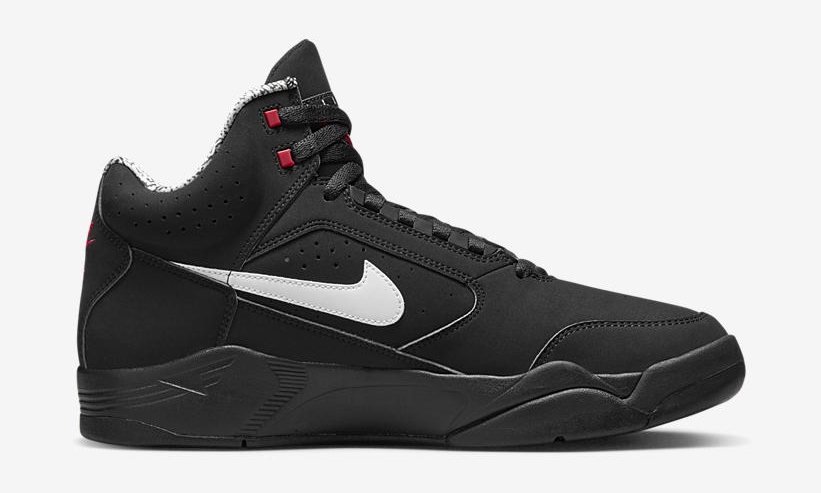 2022年 発売予定！ナイキ エア フライト ライト ミッド “ブラック/ホワイト/ユニバーシティレッド” (NIKE AIR FLIGHT LITE MID “Black/White/Varsity Red”) [DQ7687-003]