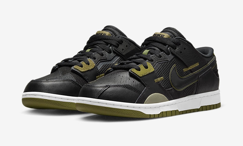 2022年 発売予定！ナイキ ダンク ロー スクラップ “ブラック/オリーブ” (NIKE DUNK LOW SCRAP “Black/Olive”) [DM0128-001]