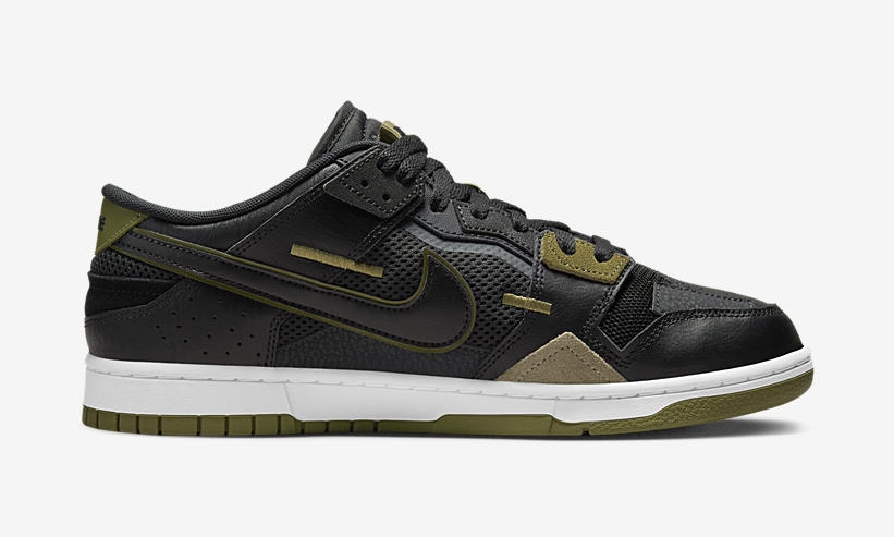 2022年 発売予定！ナイキ ダンク ロー スクラップ “ブラック/オリーブ” (NIKE DUNK LOW SCRAP “Black/Olive”) [DM0128-001]