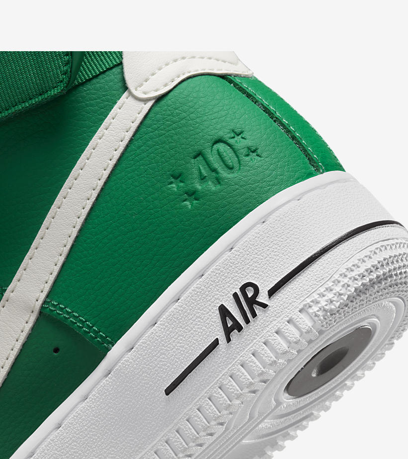 【国内 10/13 発売】ナイキ フォース 1 ハイ “40周年モデル/グリーン/ホワイト” (NIKE AIR FORCE 1 HIGH “40th/Green/White”) [DQ7584-300]