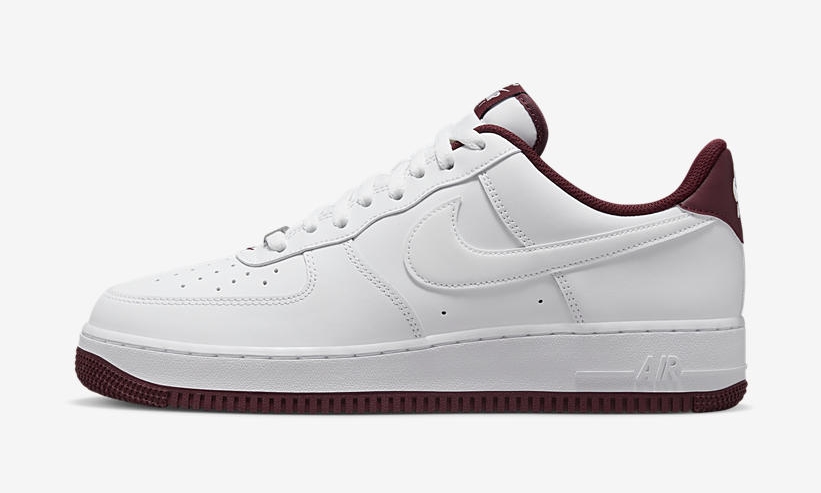 2022年 発売予定！ナイキ エア フォース 1 07 ロー “ホワイト/ダークビートルート” (NIKE AIR FORCE 1 07 LOW “White/Dark Beetroot”) [DH7561-106]