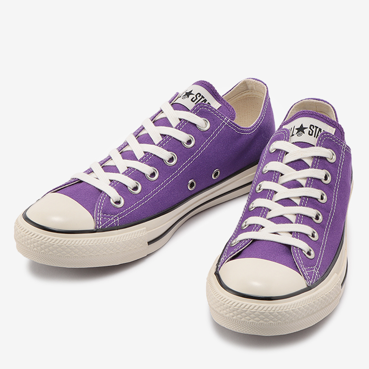 7/22 発売！80～90年代のアーカイブに見られたカラーを採用した CONVERSE ALL STAR US COLORS OX/HI “グレープ/フルオレセントグリーン” (コンバース オールスター US カラーズ)