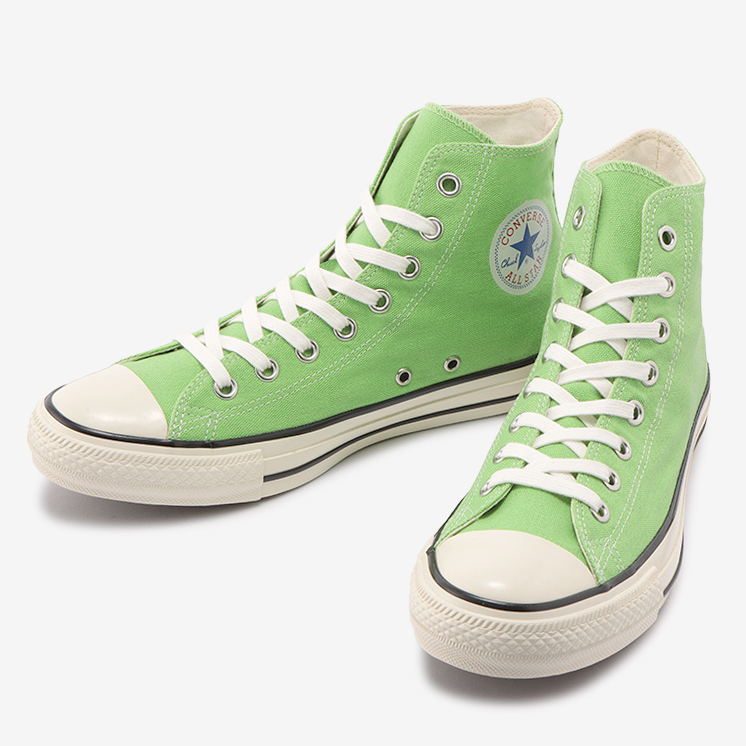 7/22 発売！80～90年代のアーカイブに見られたカラーを採用した CONVERSE ALL STAR US COLORS OX/HI “グレープ/フルオレセントグリーン” (コンバース オールスター US カラーズ)