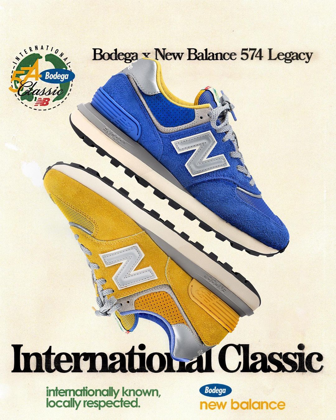 【国内 7/22 発売】Bodega × New Balance U574 LAGECY LGB1/LGD1 “Departure/Arrival” (ボデガ ニューバランス)