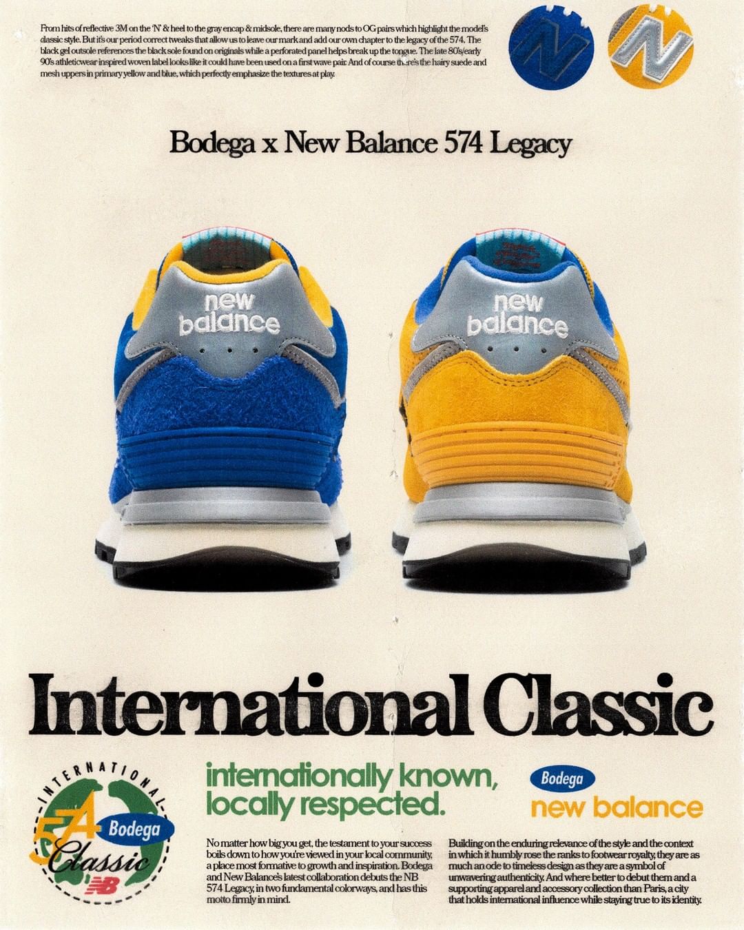 【国内 7/22 発売】Bodega × New Balance U574 LAGECY LGB1/LGD1 “Departure/Arrival” (ボデガ ニューバランス)